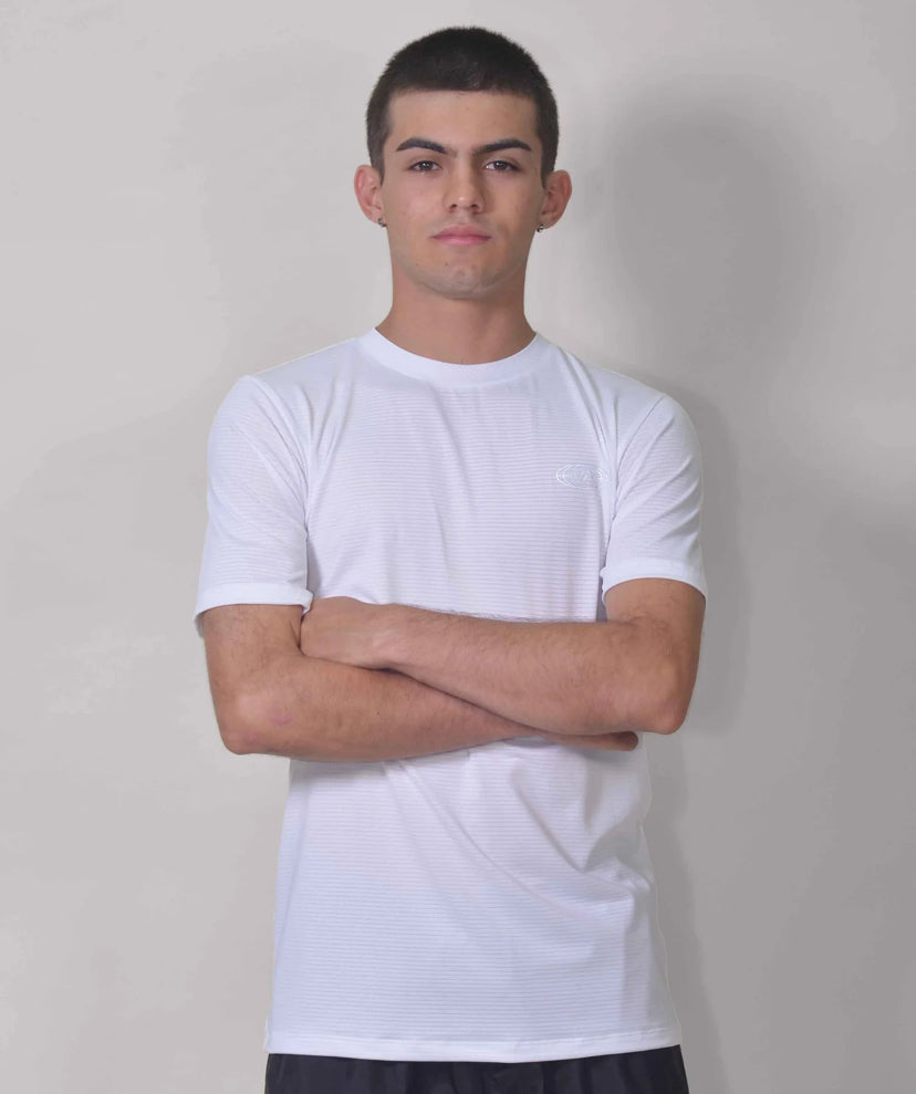 POLERA RUNNING WHITE