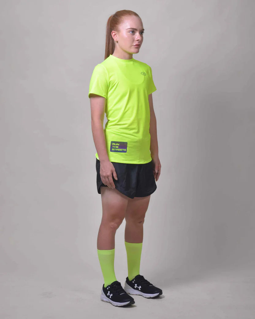 POLERA RUNNING FLOW GREEN Mujer