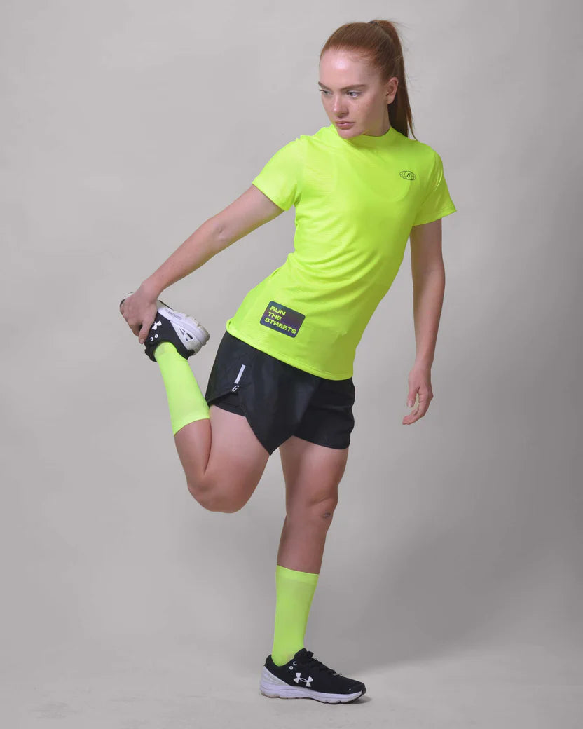 POLERA RUNNING FLOW GREEN Mujer
