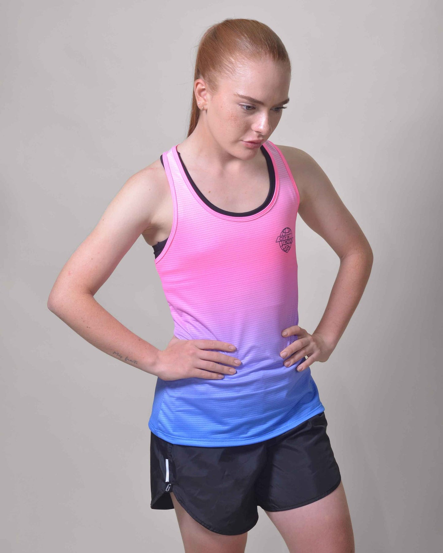 POLERA RUNNING PING LOT sin mangas