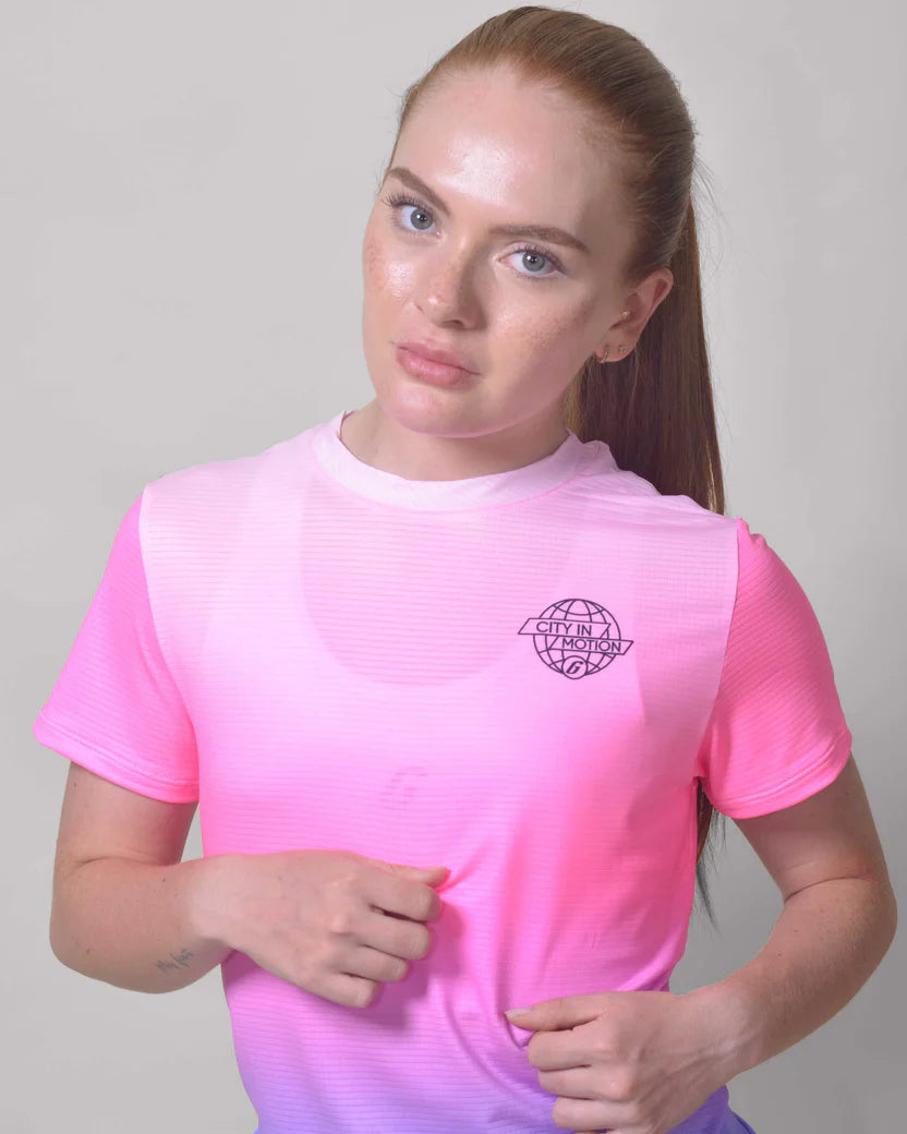 POLERA RUNNING PINK LOT Mujer