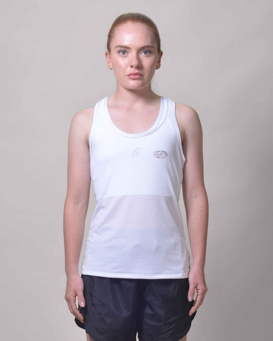 POLERA RUNNING WHITE sin mangas