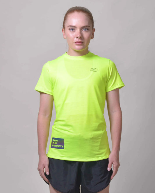 POLERA RUNNING FLOW GREEN Mujer