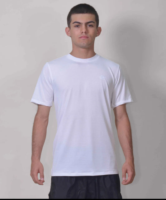 POLERA RUNNING WHITE