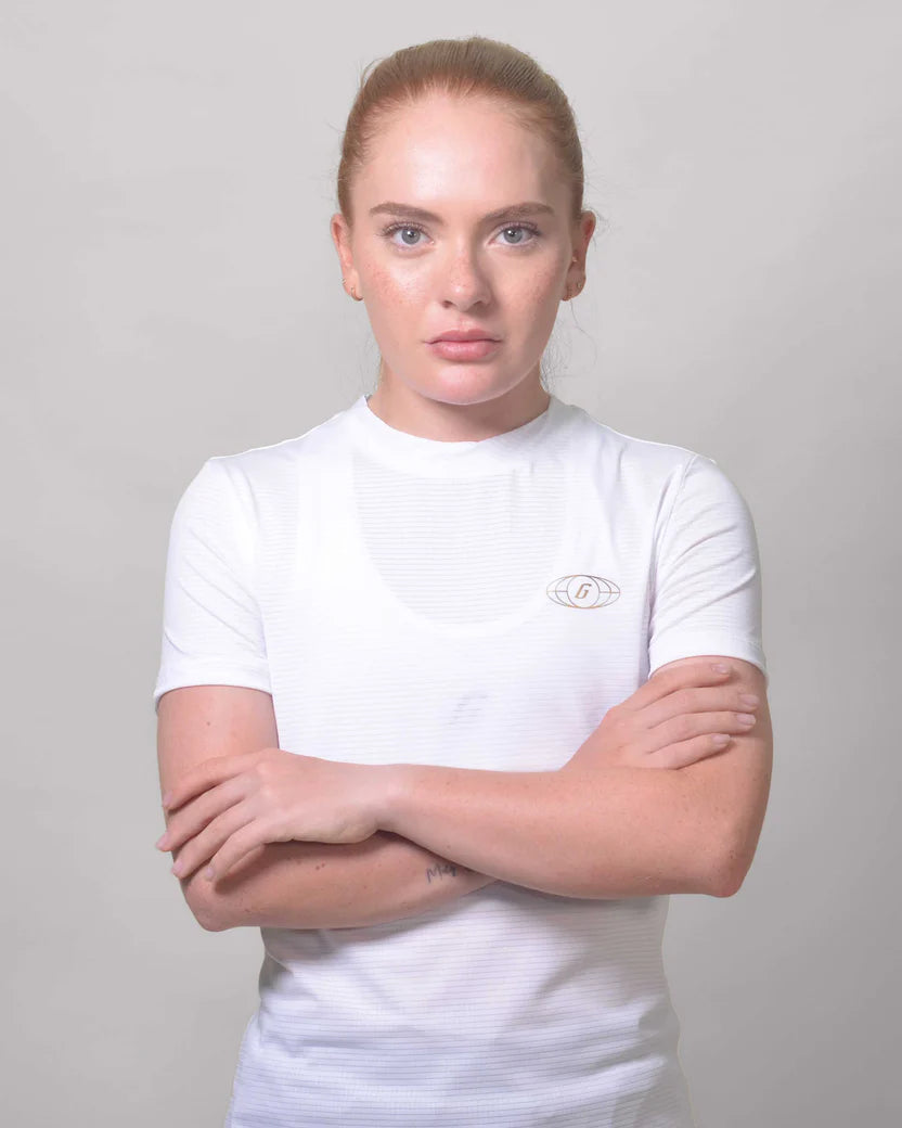 POLERA RUNNING WHITE Mujer