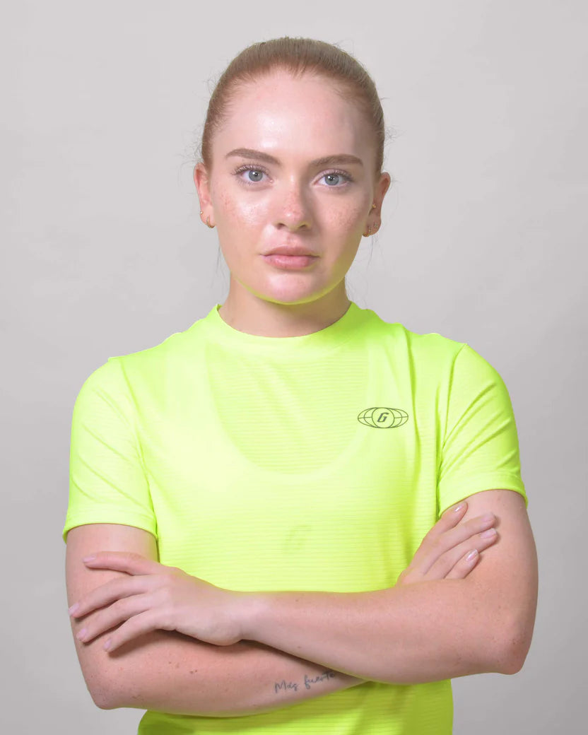 POLERA RUNNING FLOW GREEN Mujer