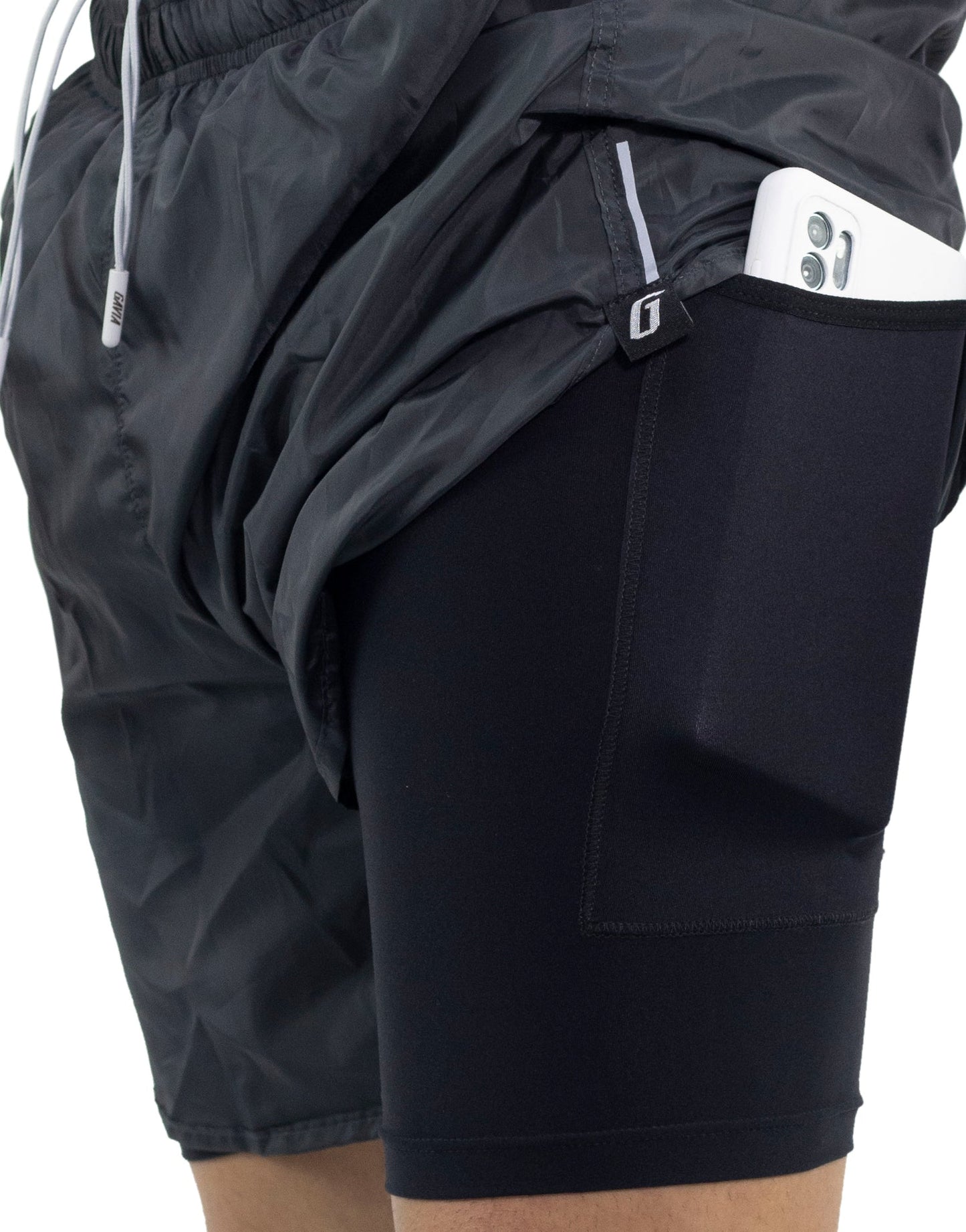 PANTALON RUNNING CON BOLSILLO GRIS